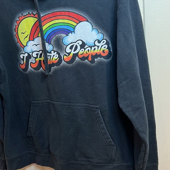 “I Hate People” Black Sweatshirt - Picture 6 of 9